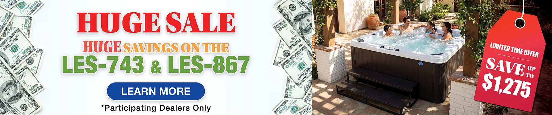 Calspas hot tub being used in a family setting - Quebec